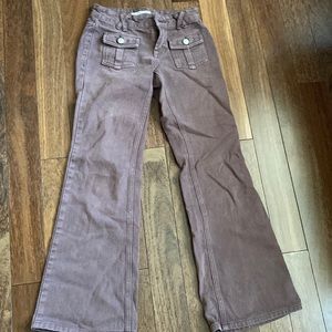 Pacsun low rise brown pants front pocket